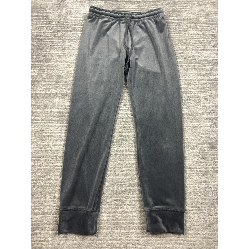 SO Pants Juniors Medium Gray Pull On‎ Velour Jogger Drawstring Elastic Waist